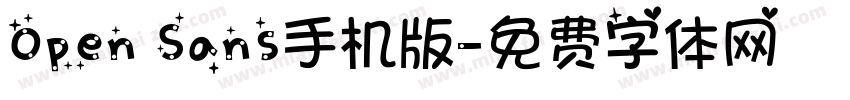 Open Sans手机版字体转换